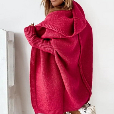 Women’s Cozy Hooded Cardigan - Oversized Fit