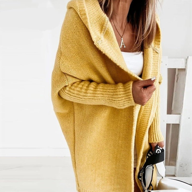 Women’s Cozy Hooded Cardigan - Oversized Fit