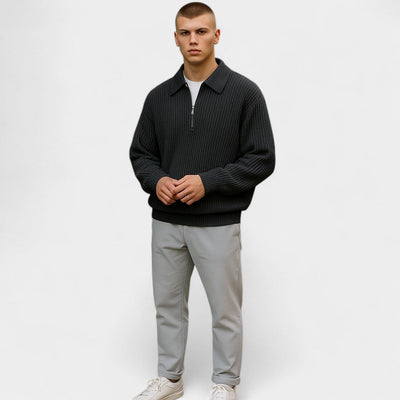 Notoria | Men’s Half-Zip Sweater – Vintage-Inspired Comfort with Modern Ease