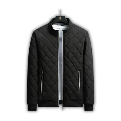 Notoria | Men's Lined Quilted Jacket - Bomber Style with Stand-Up Collar