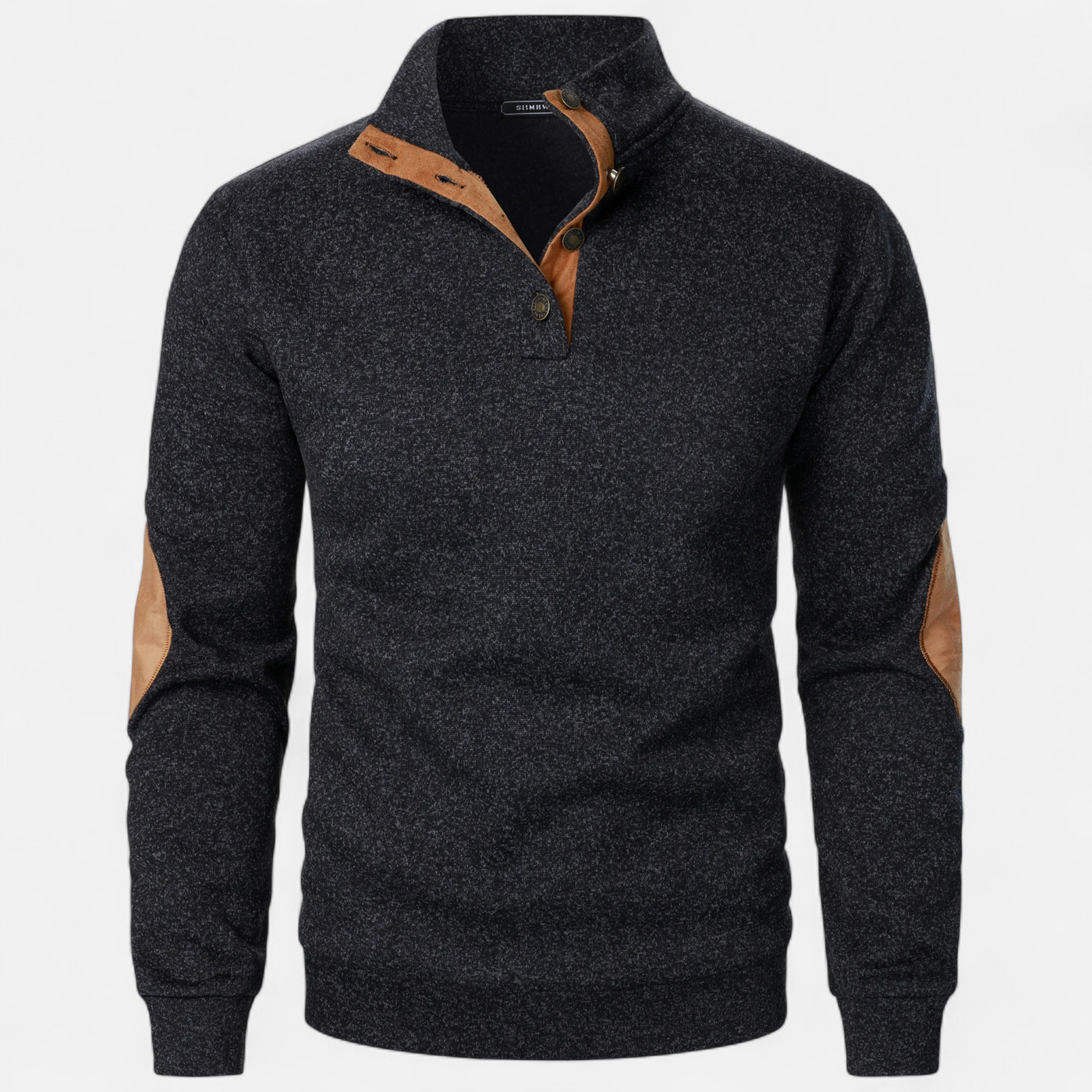 Men’s Knitted Sweater – Stand Collar Heritage Style