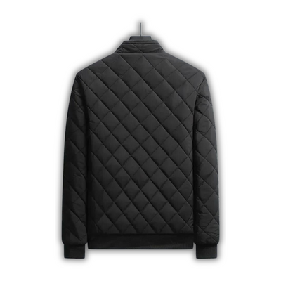 Notoria | Men's Lined Quilted Jacket - Bomber Style with Stand-Up Collar
