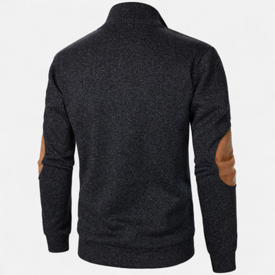 Men’s Knitted Sweater – Stand Collar Heritage Style