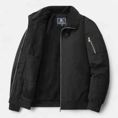 Men’s Casual Jacket – Refined Cotton & Lambswool Blend
