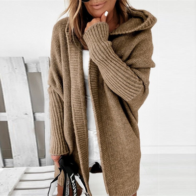 Women’s Cozy Hooded Cardigan - Oversized Fit