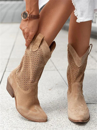 Women’s Zipper Cowboy Boots