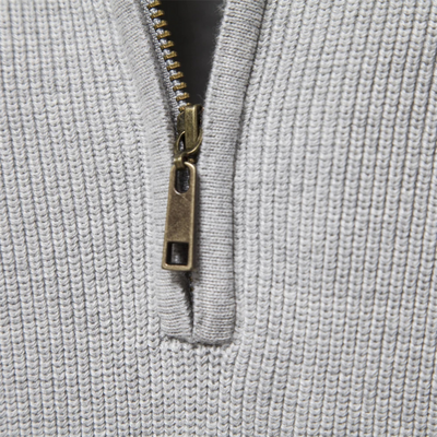 Men’s Cotton Zip Sweater – Refined Knitwear for the Season