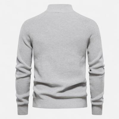 Men’s Cotton Zip Sweater – Refined Knitwear for the Season