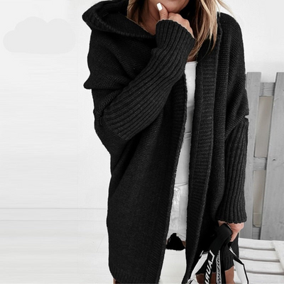 Women’s Cozy Hooded Cardigan - Oversized Fit