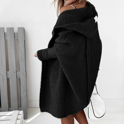 Women’s Cozy Hooded Cardigan - Oversized Fit