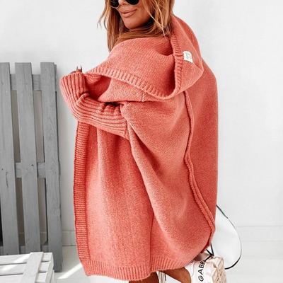Women’s Cozy Hooded Cardigan - Oversized Fit
