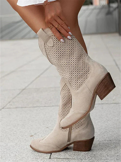 Women’s Zipper Cowboy Boots