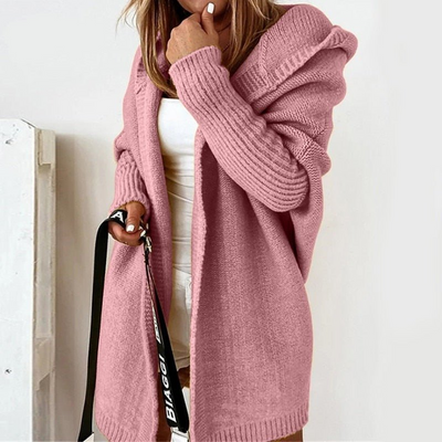 Women’s Cozy Hooded Cardigan - Oversized Fit
