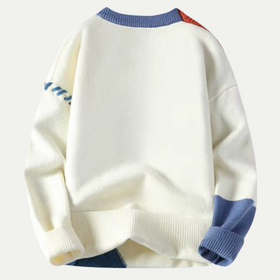 Premium Merino Wool® Autumn & Winter Patchwork Sweater