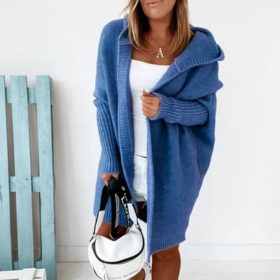 Women’s Cozy Hooded Cardigan - Oversized Fit