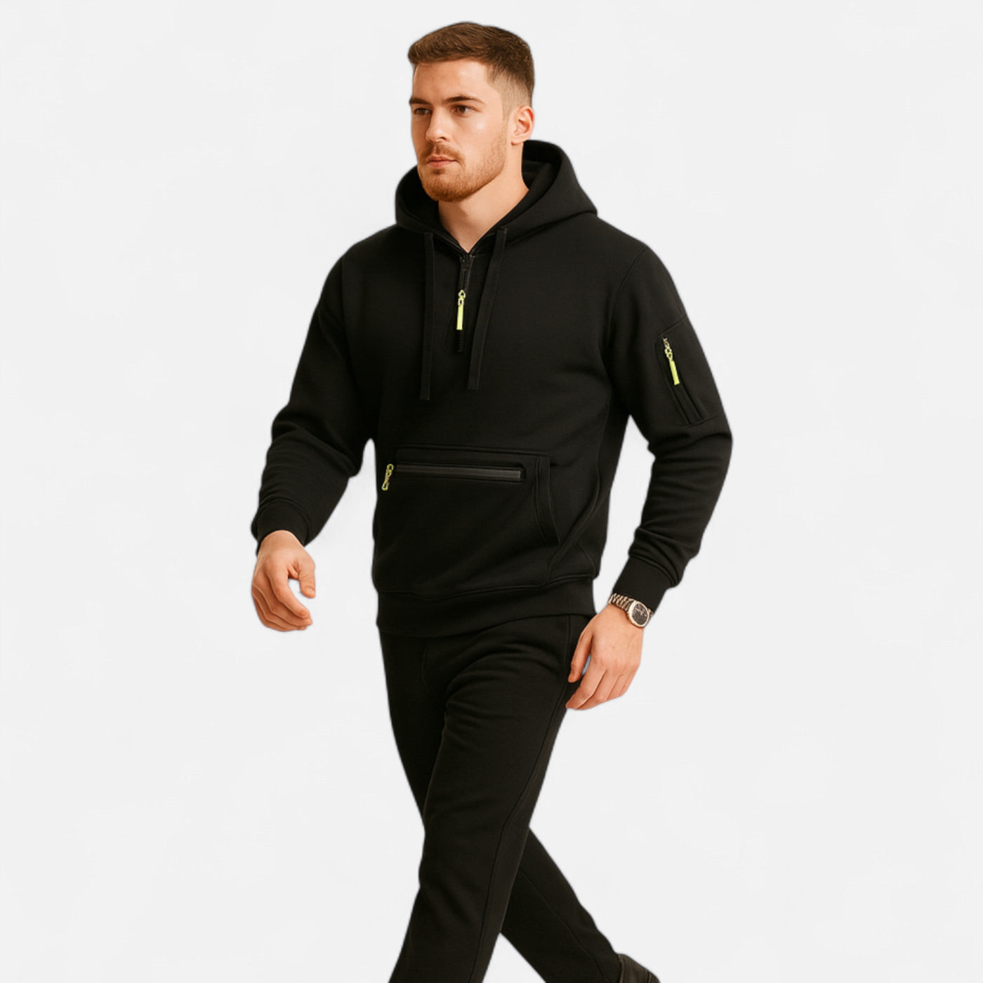 Men’s Hooded Sweater – Heritage Zip Pullover