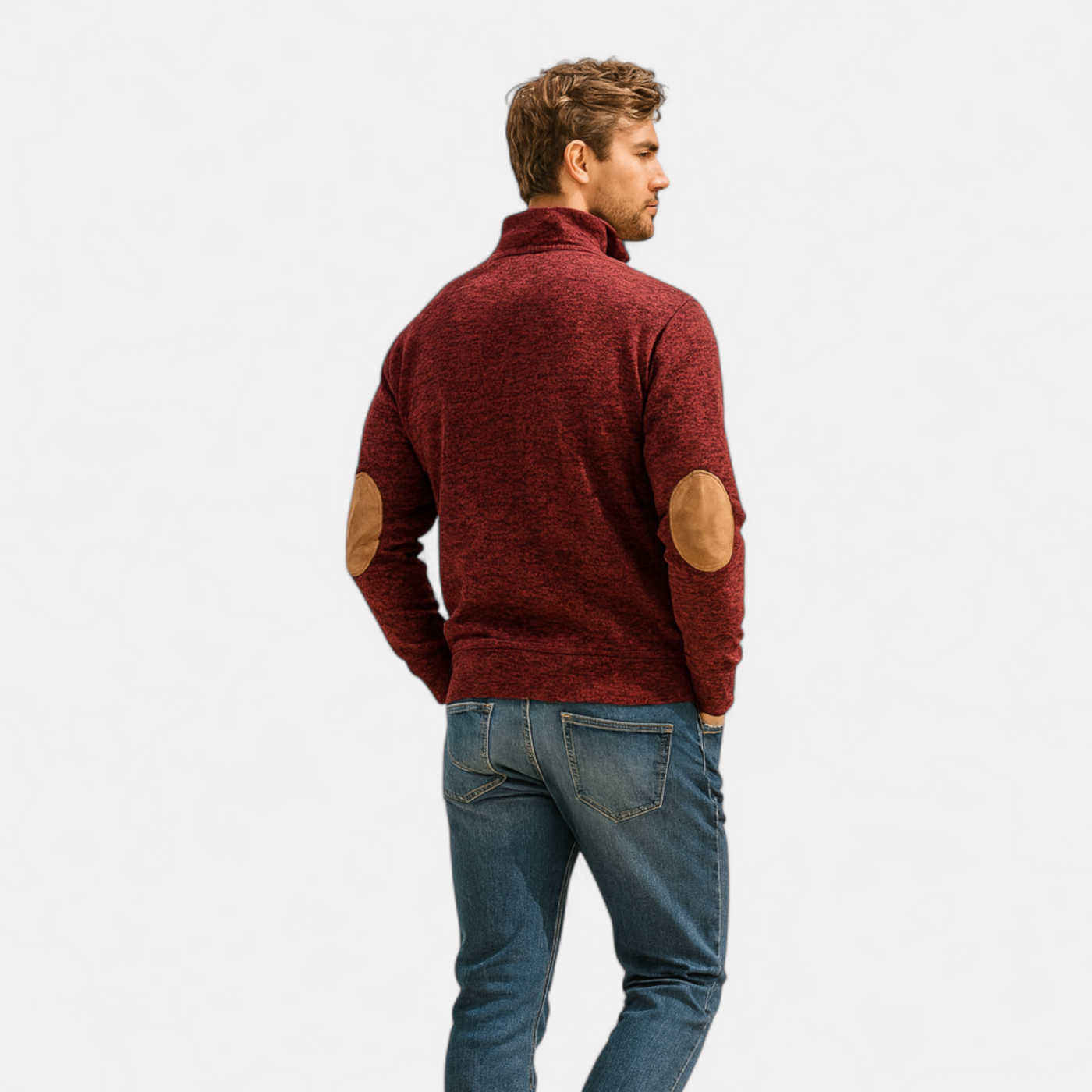 Men’s Knitted Sweater – Stand Collar Heritage Style