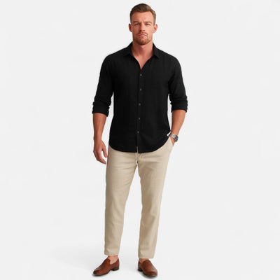 Notoria| Men’s Loose Fit Linen Trousers – Lightweight Elegance for Warm-Weather Comfort