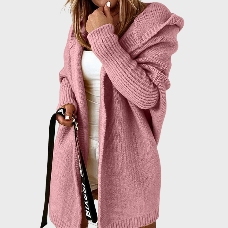 Women’s Cozy Hooded Cardigan - Oversized Fit