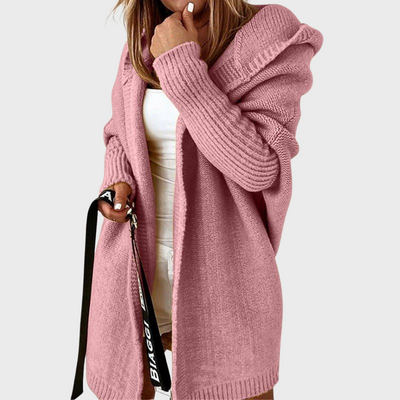 Women’s Cozy Hooded Cardigan - Oversized Fit