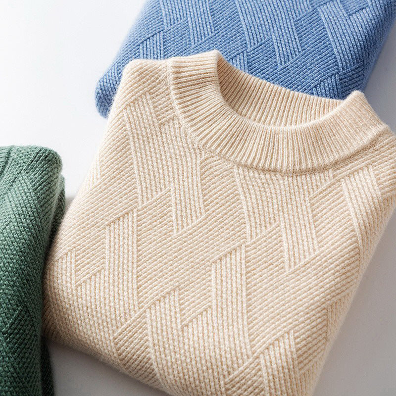 Elegant Men's Wool Sweater – Soft, Stylish & Available in Multiple Colors