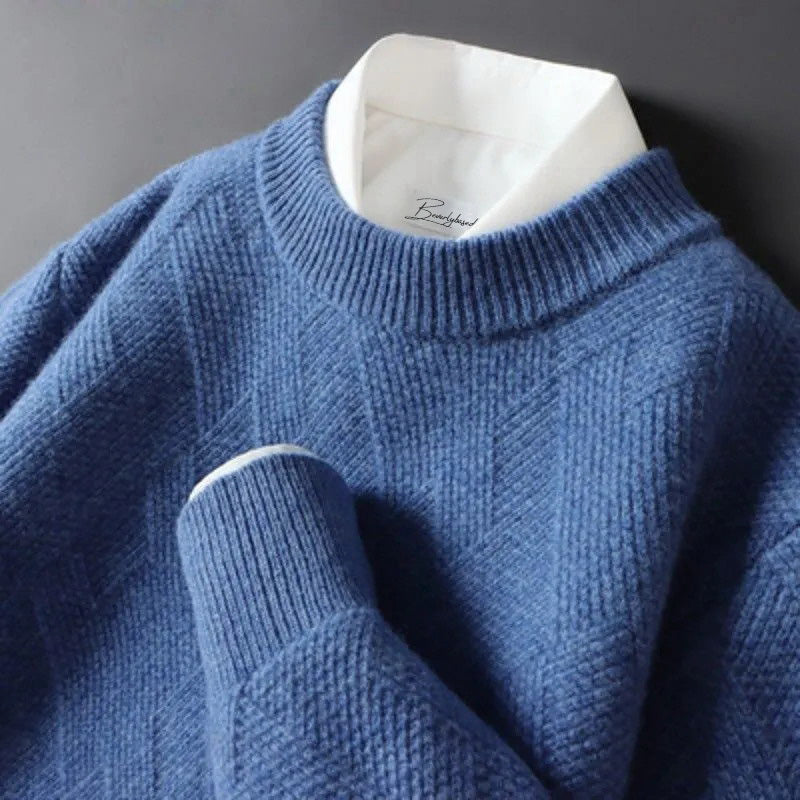 Elegant Men's Wool Sweater – Soft, Stylish & Available in Multiple Colors