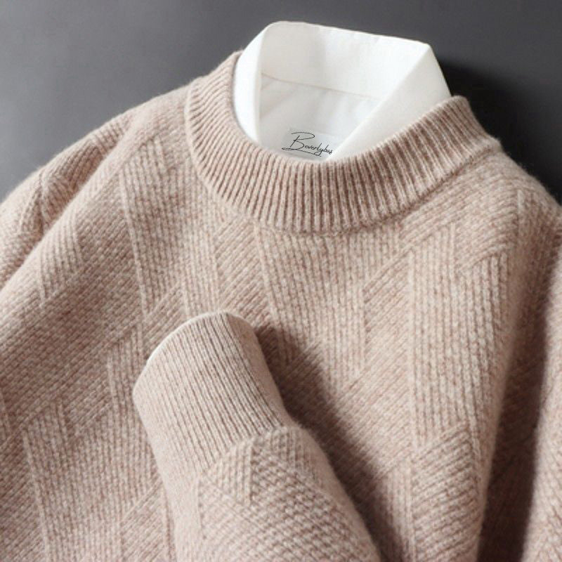 Elegant Men's Wool Sweater – Soft, Stylish & Available in Multiple Colors