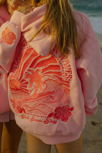 Oversized Cotton Blend Hoodie with Embroidered Back Design