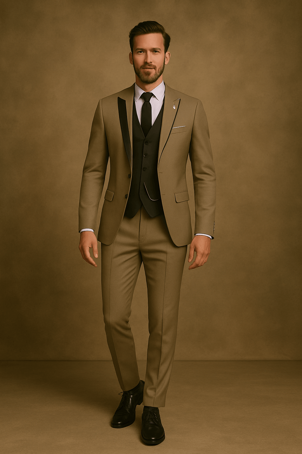 Notoria | Men’s 3-Piece Slim Fit Suit – Blazer, Waistcoat and Trousers Set for Formal Events