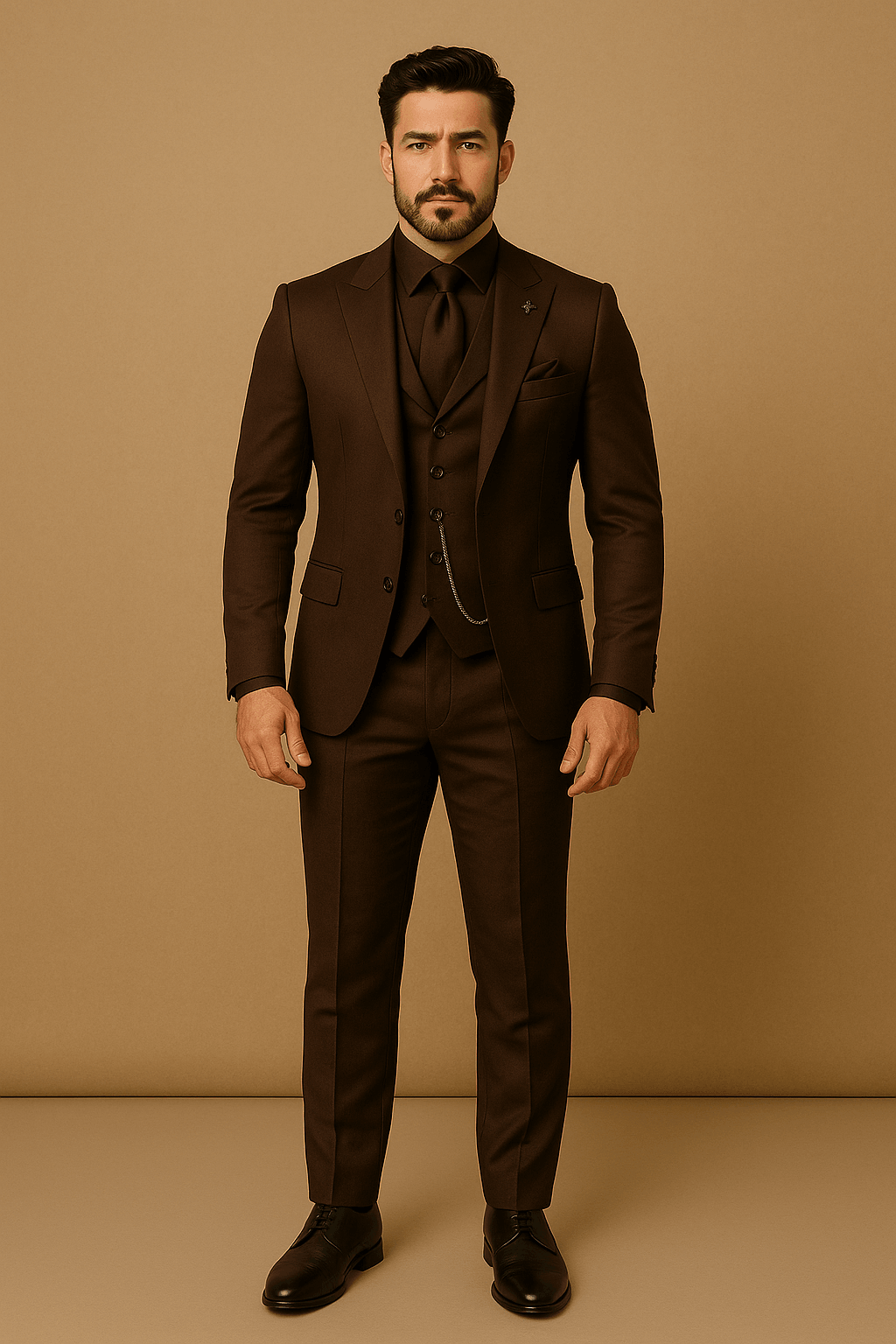 Notoria | Men’s 3-Piece Slim Fit Suit – Blazer, Waistcoat and Trousers Set for Formal Events