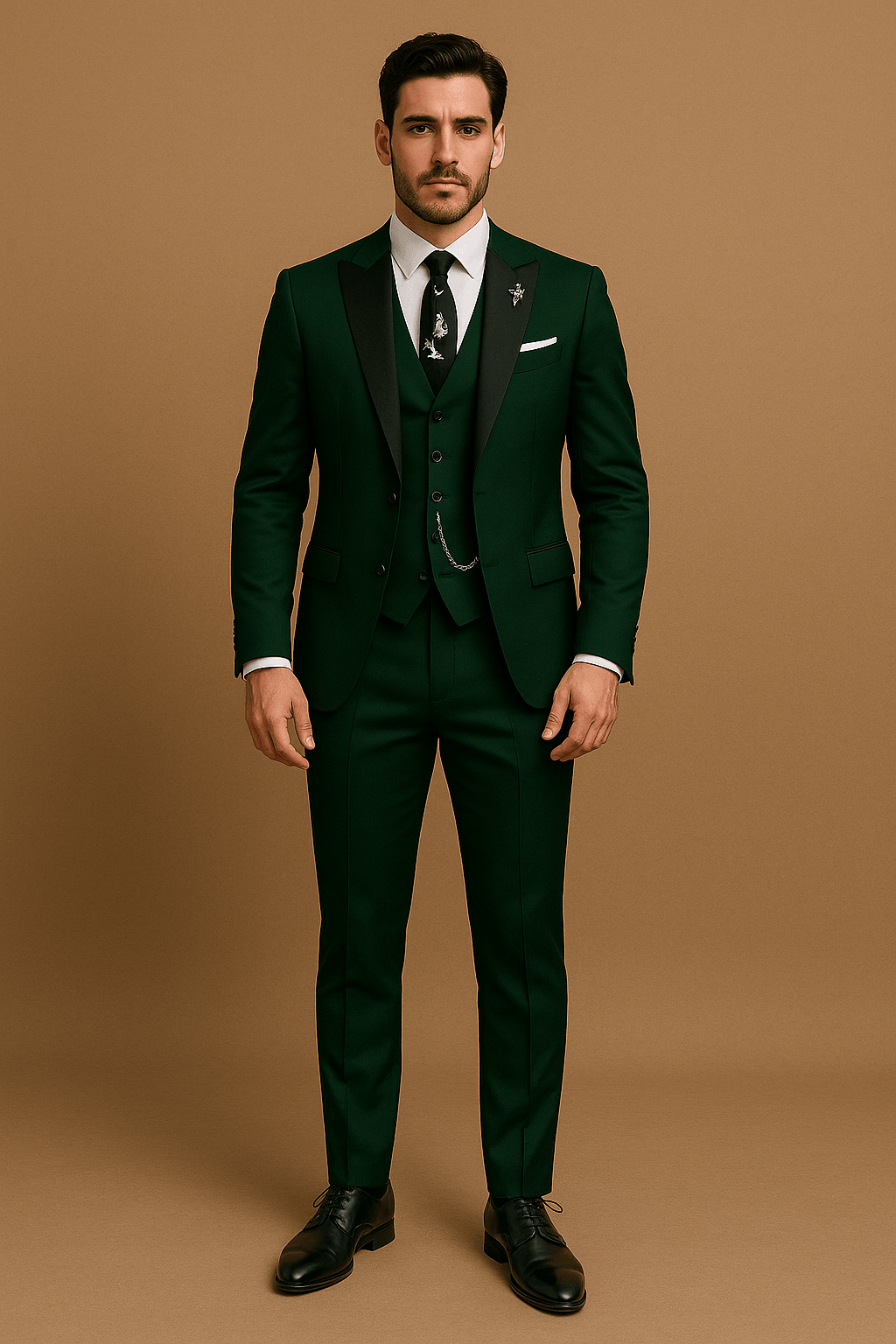 Notoria | Men’s 3-Piece Slim Fit Suit – Blazer, Waistcoat and Trousers Set for Formal Events
