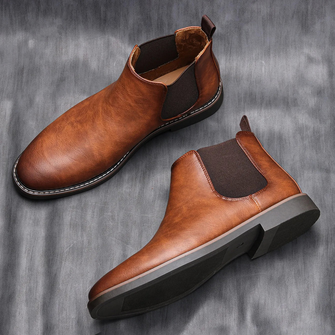 Men’s Chelsea Ankle Boots – Classic Slip-On Dress Style