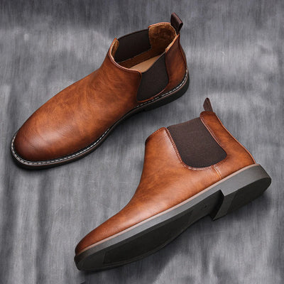 Men’s Chelsea Ankle Boots – Classic Slip-On Dress Style