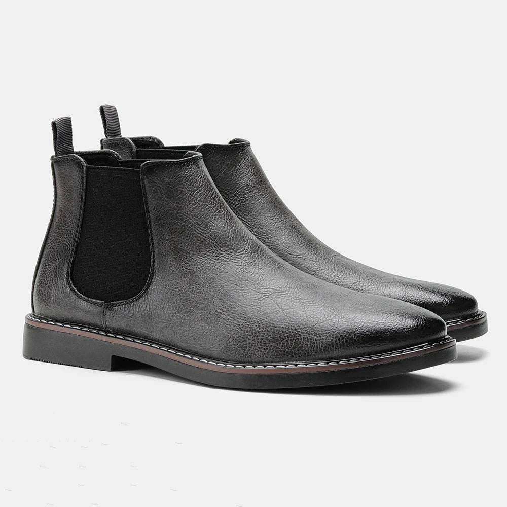 Men’s Chelsea Ankle Boots – Classic Slip-On Dress Style