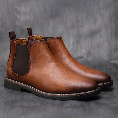 Men’s Chelsea Ankle Boots – Classic Slip-On Dress Style