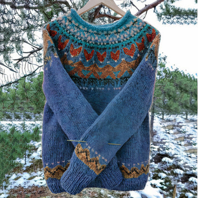 Men’s Vintage Knit Sweater in Relaxed Fit | Classic Retro Jumper for Everyday Wear