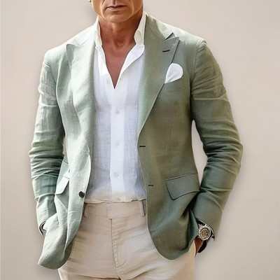 Notoria | Men’s Linen Blazer – Modern Linen Blend, Sophisticated All-Day Comfort