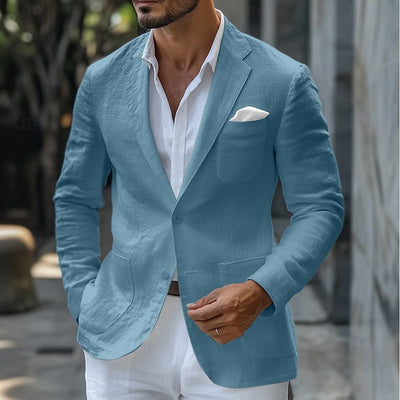 Notoria | Men’s Linen Summer Blazer – Lightweight Tailored Fit