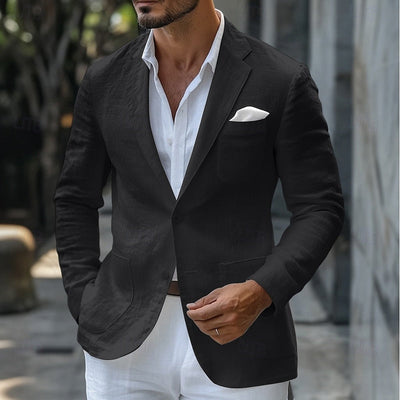Notoria | Men’s Linen Summer Blazer – Lightweight Tailored Fit