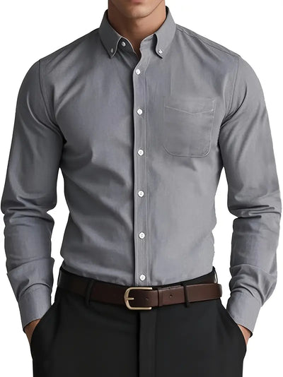 Notoria | Men’s Long Sleeve Everyday Shirt – Classic Button-Up for Work or Weekend