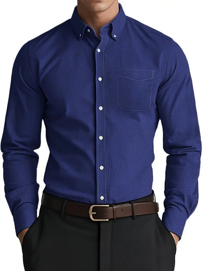 Notoria | Men’s Long Sleeve Everyday Shirt – Classic Button-Up for Work or Weekend