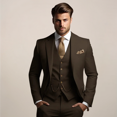 Notoria | Men’s Three-Piece Slim Fit Suit – Wedding Tuxedo