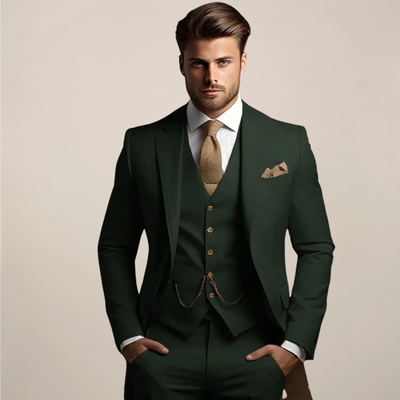 Notoria | Men’s Three-Piece Slim Fit Suit – Wedding Tuxedo