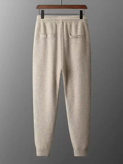 Men’s Knitted Lounge Set - Zip-Up Cardigan and Drawstring Trouser Set