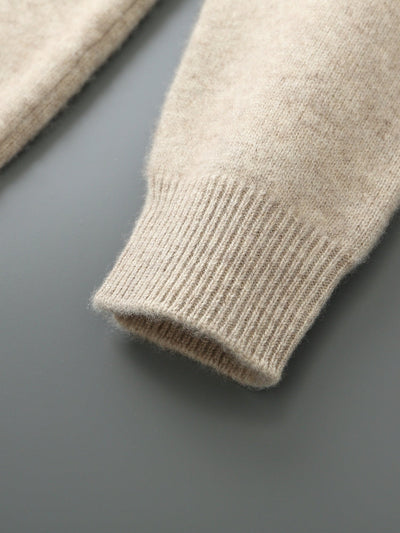 Men’s Knitted Lounge Set - Zip-Up Cardigan and Drawstring Trouser Set