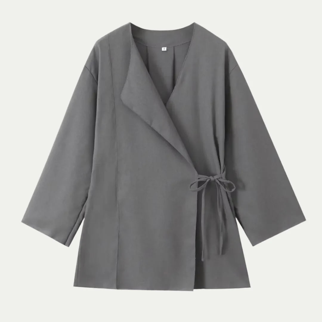 Women's Linen Shirt 2-Piece Set Kimono Top & Pants