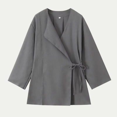 Women's Linen Shirt 2-Piece Set Kimono Top & Pants