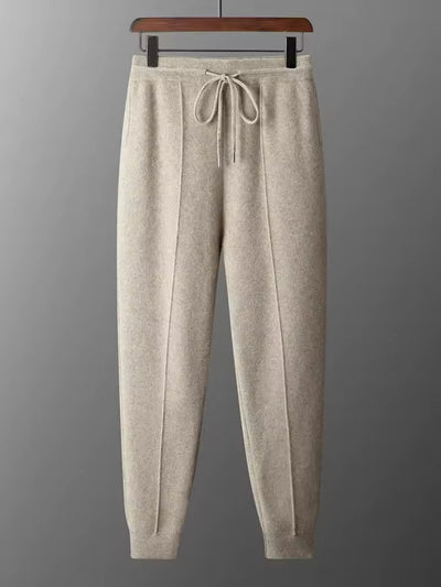 Men’s Knitted Lounge Set - Zip-Up Cardigan and Drawstring Trouser Set