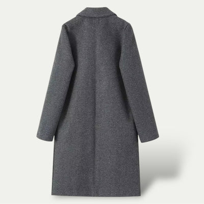 Women’s Long Trench Coat – Classic Tailored Overcoat