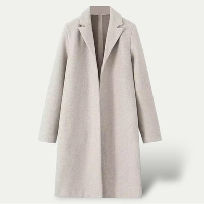 Women’s Long Trench Coat – Classic Tailored Overcoat